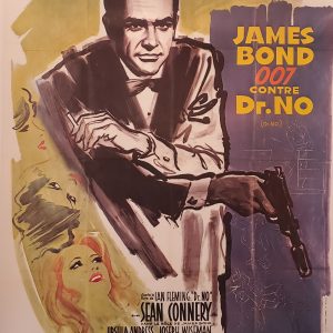 ORIGINAL VINTAGE POSTER JAMES BOND 007 CONTRE DOCTEUR NO SEAN CONNERY