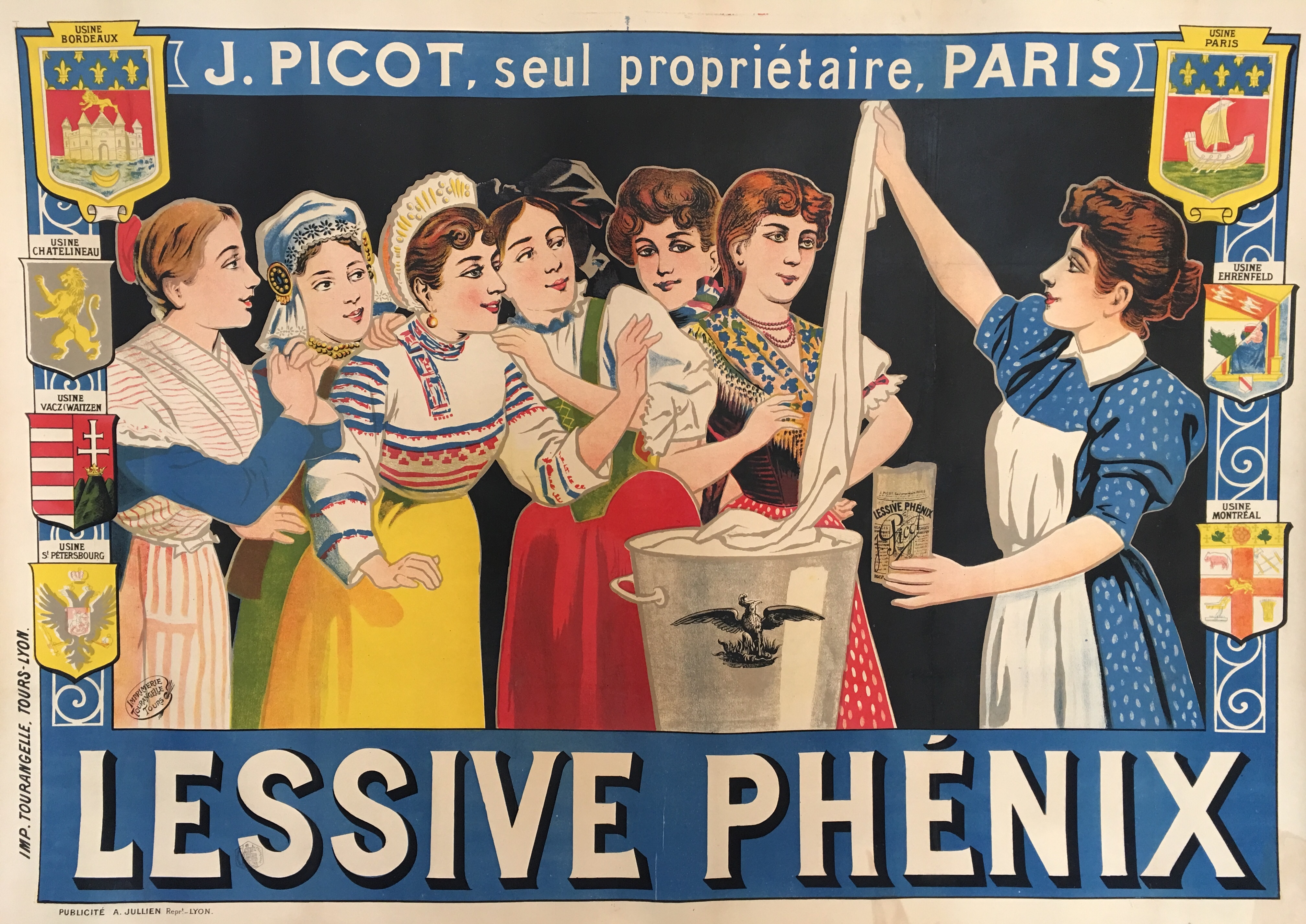 Lessive Phenix Original Vintage Poster Early Century Lithography