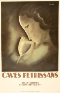 Caves Petrissans Maison Centenaire Original Vintage Poster