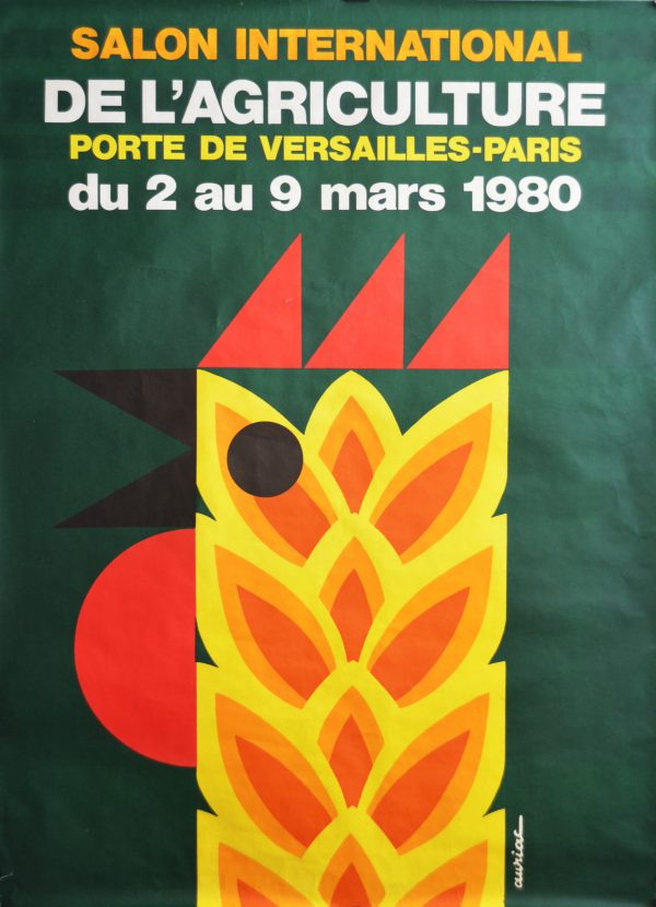 Salon International De L'agriculture 1980 Original Vintage Poster