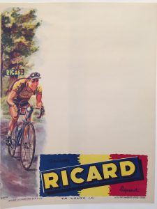 Ricard cycling bike vintage poster original