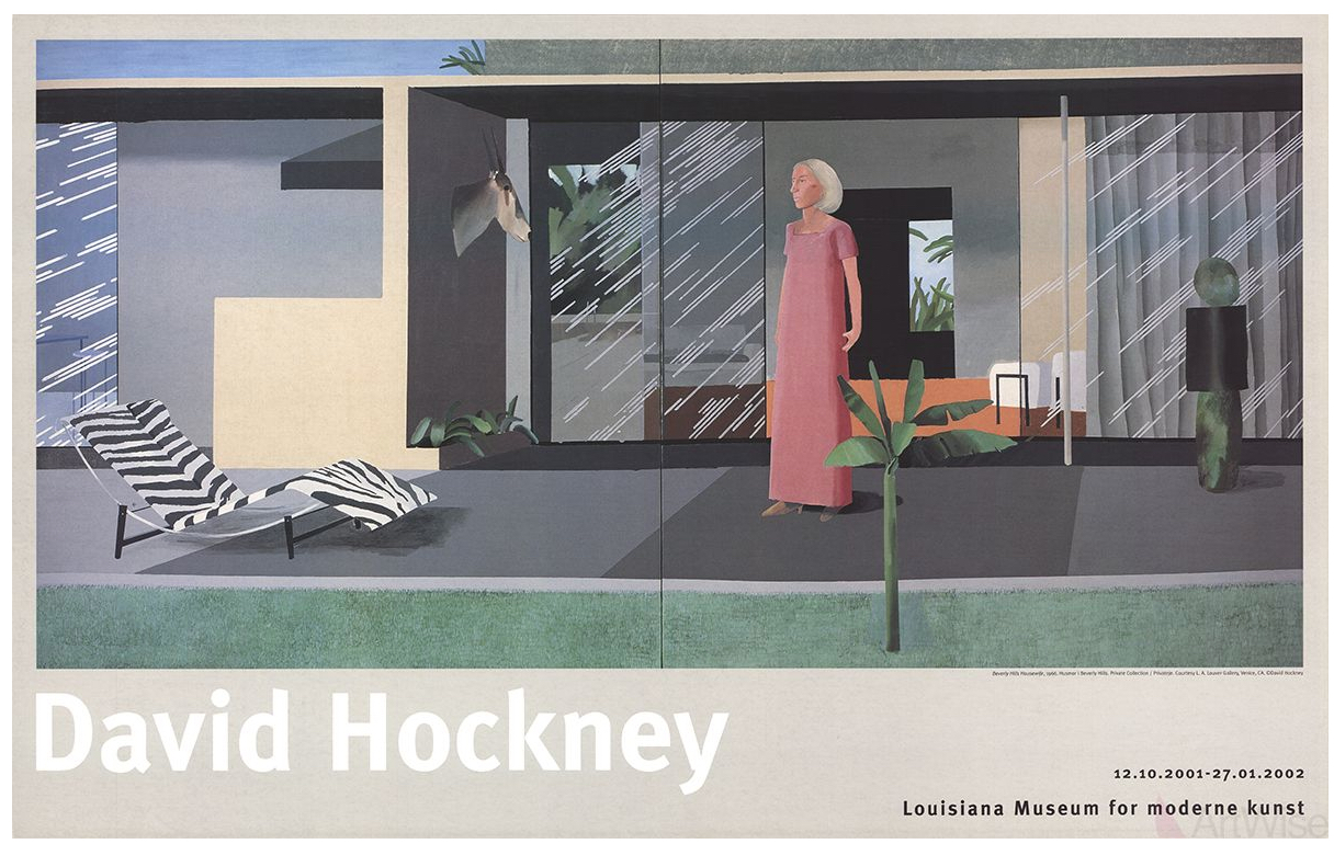 Beverly Hills Housewife by David Hockney Original Vintage Poster