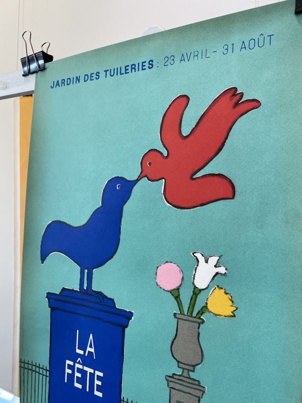 Jardin des Tuleries La Fete SAVIGNAC Original Vintage Poster