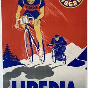 Liberia Cycling Original Vintage Poster