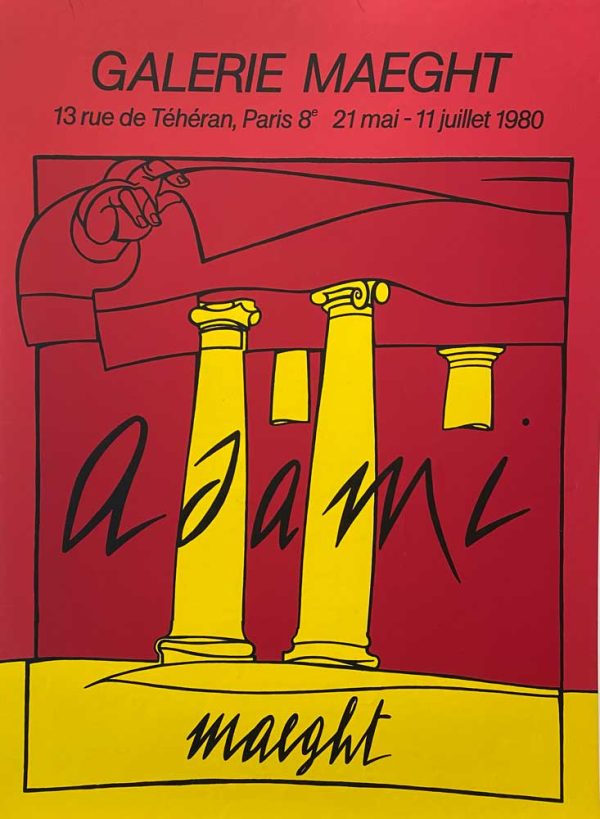 Adami Galerie Maeght 1980 Original Vintage Poster