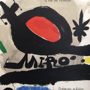 Galerie Maeght l'oiseau Solaire Miro Original Vintage Poster