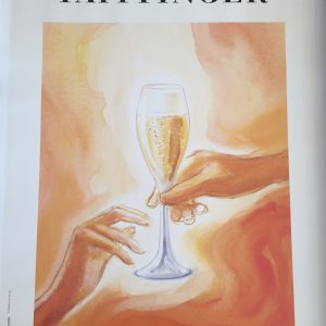 L'Instant Taittinger Champagne ORIGINAL VINTAGE POSTER