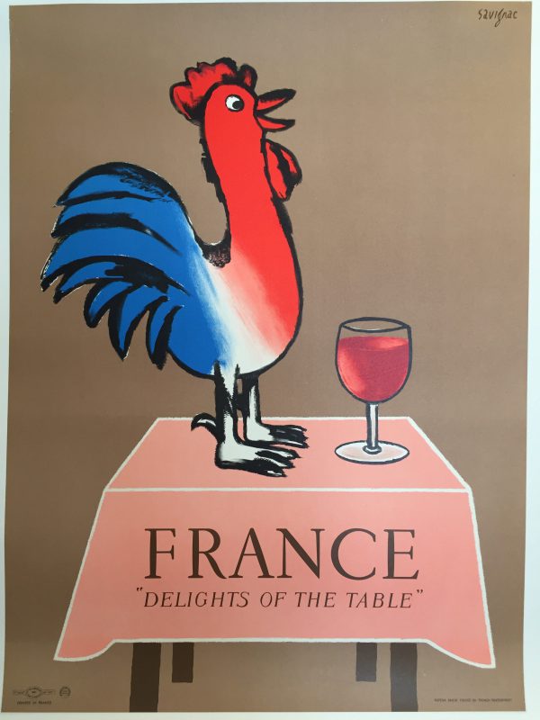 Savignac Delights of France original vintage poster