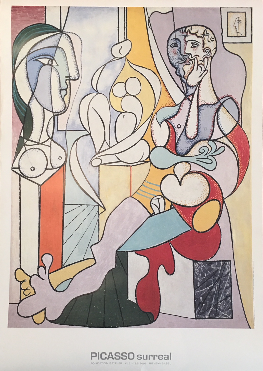 Picasso Surreal Fondation Beyeler Original Vintage Poster