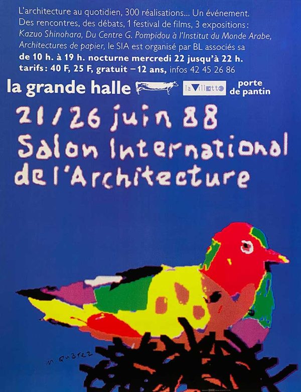 Quarez Salon International De L'Architecture Original Poster