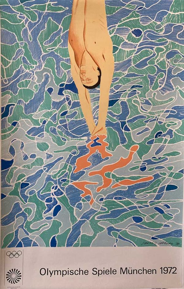 David Hockney Olympics Original Vintage Poster