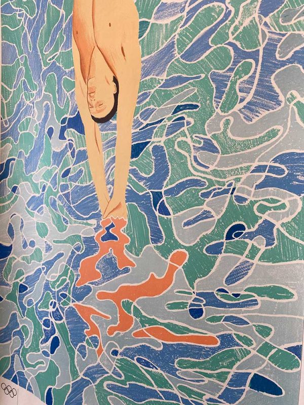 David Hockney Olympics Original Vintage Poster