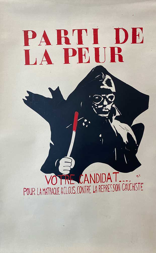 Parti De La Peur Original Vintage Poster