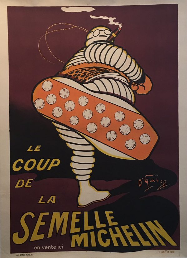 Le Coup De La Semelle Michelin Original Vintage Poster