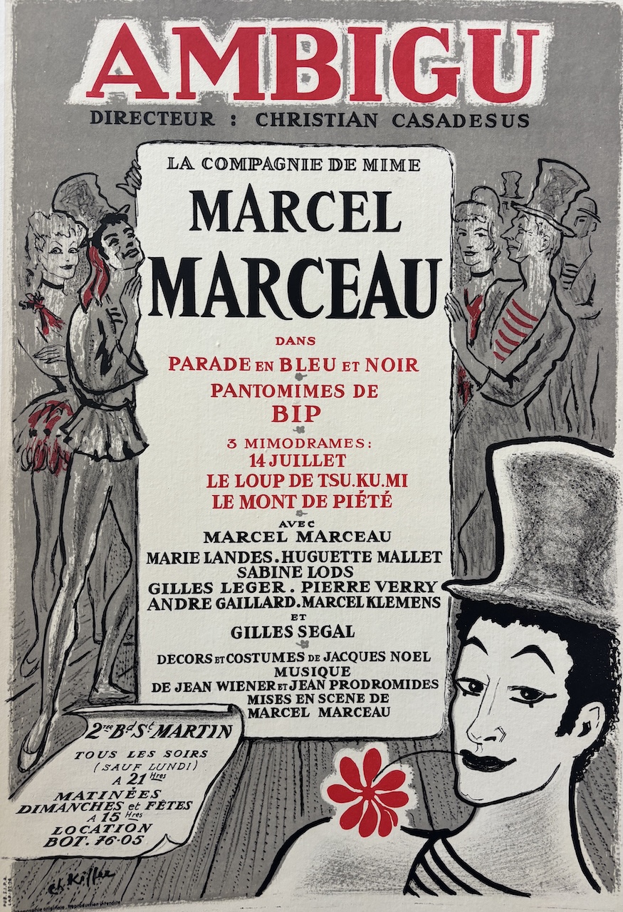 Marcel Marceau Original Vintage Poster
