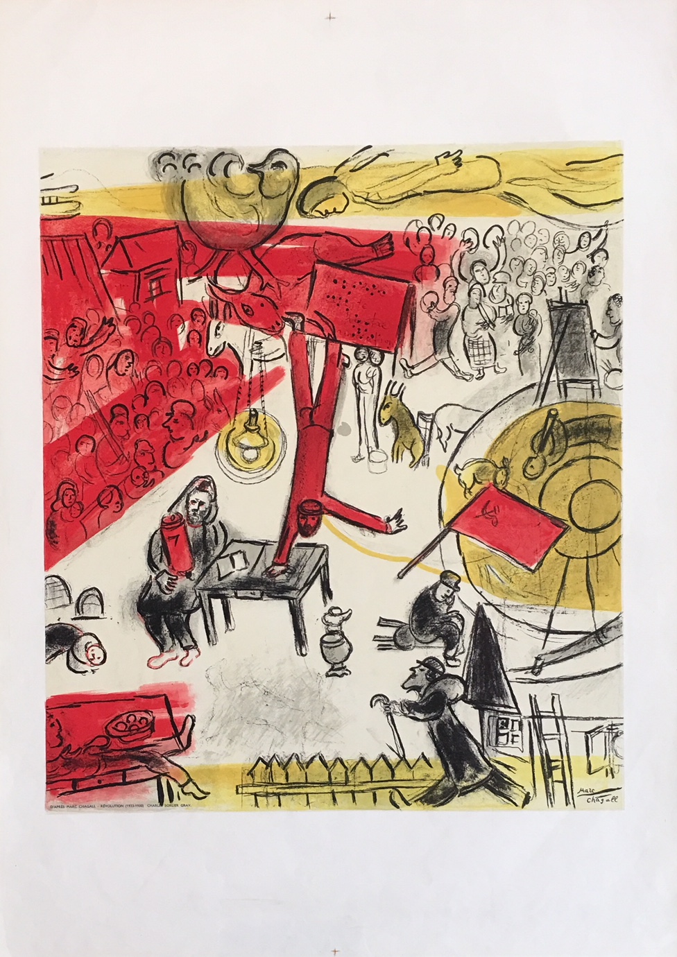 Marc Chagall Revolution (1933-1950) Original Vintage Poster