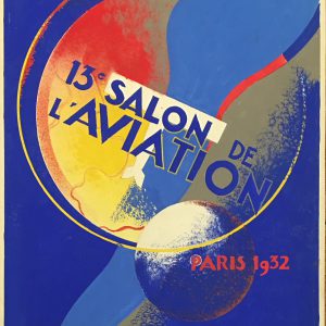 Salon De L'aviation Paris 1932 Original Vintage Poster
