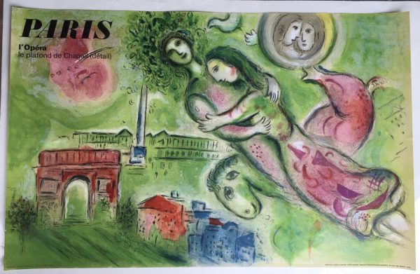 Chagall opera paris original vintage poster