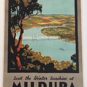 Winter Sunshine at Mildura Original Vintage Poster