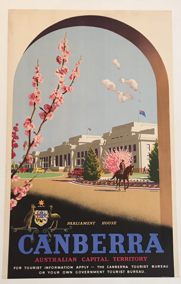 Canberra Australian Capital Territory Original Vintage Poster