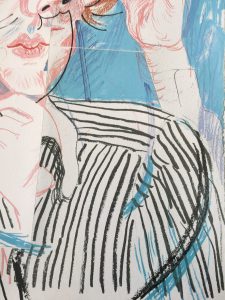 David Hockney Paris Vogue Original Vintage Poster