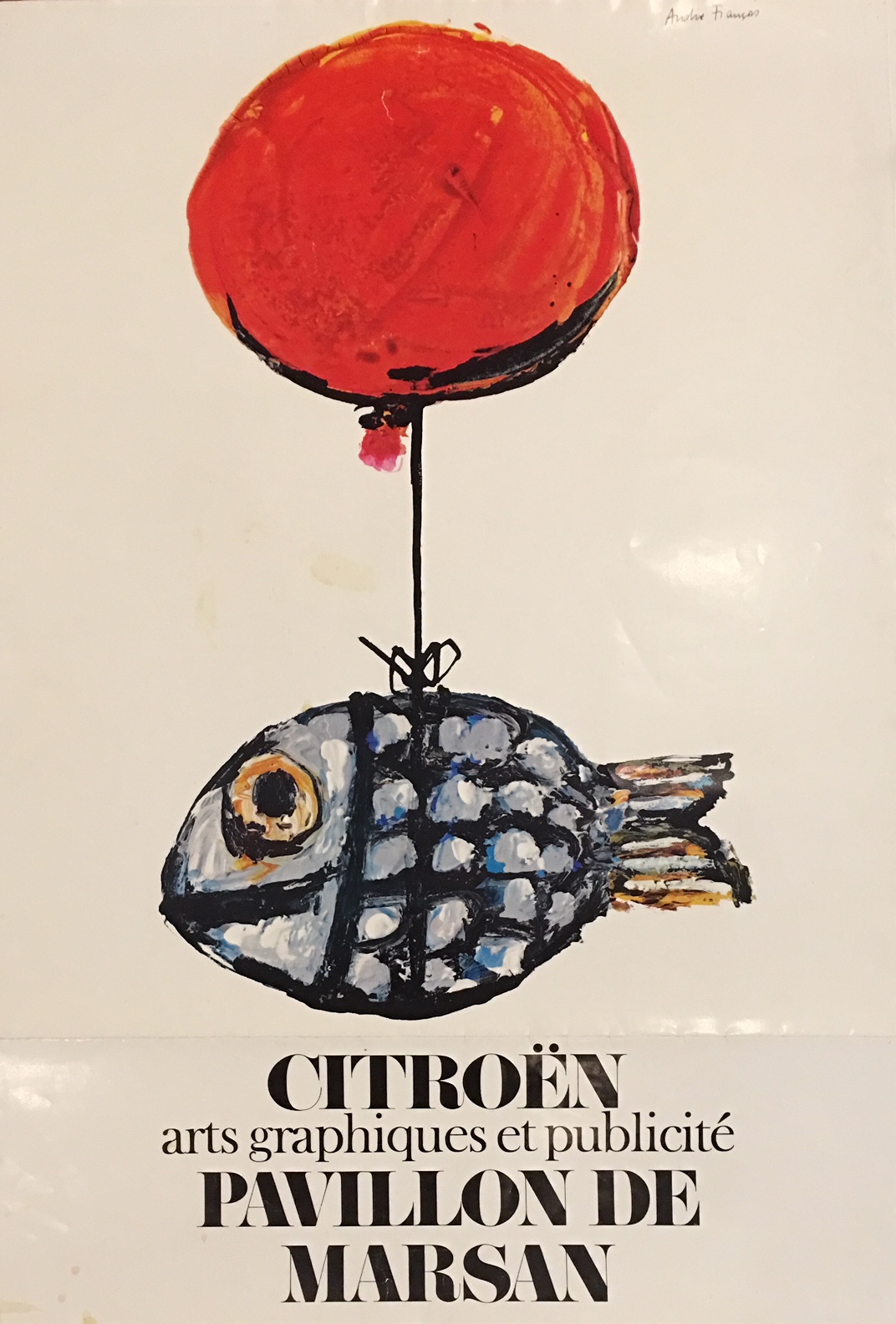 Citroen Arts de Graphiques Publicite Original Vintage Poster