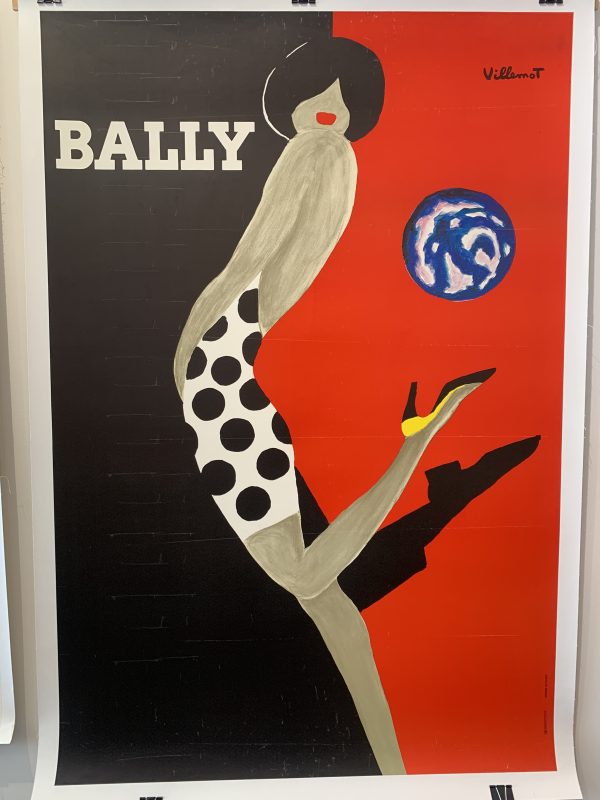 Bally Kick Original Vintage Poster by Villemot