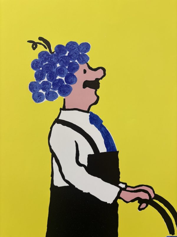 Original Vintage Poster Savignac Buvons Ici Le Vin Nouveau