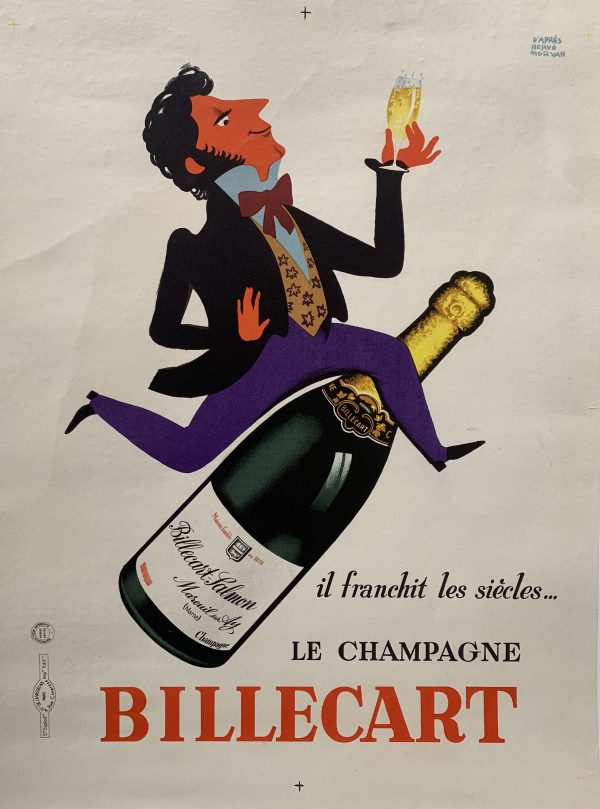 Billecart Champagne Original Vintage Poster