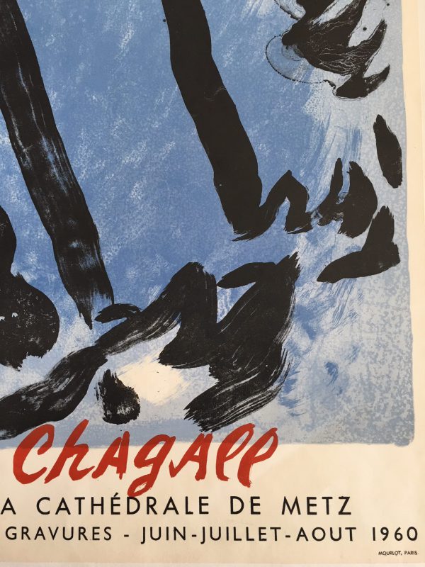 Marc Chagall Musee De Beaux-Arts Original Vintage Poster
