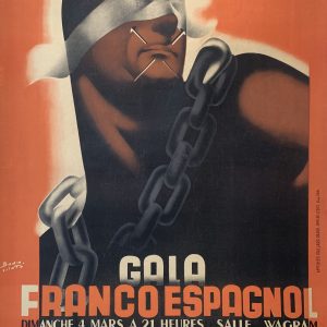Gala Franco Espagnol Original Vintage Poster