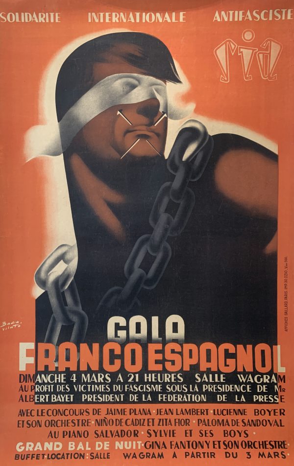 Gala Franco Espagnol Original Vintage Poster