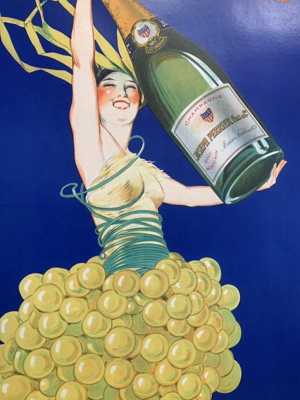 Joseph Perrier champagne Original vintage poster