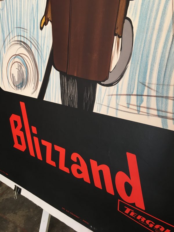 Blizzand Man by Rene Gruau Original Vintage Poster