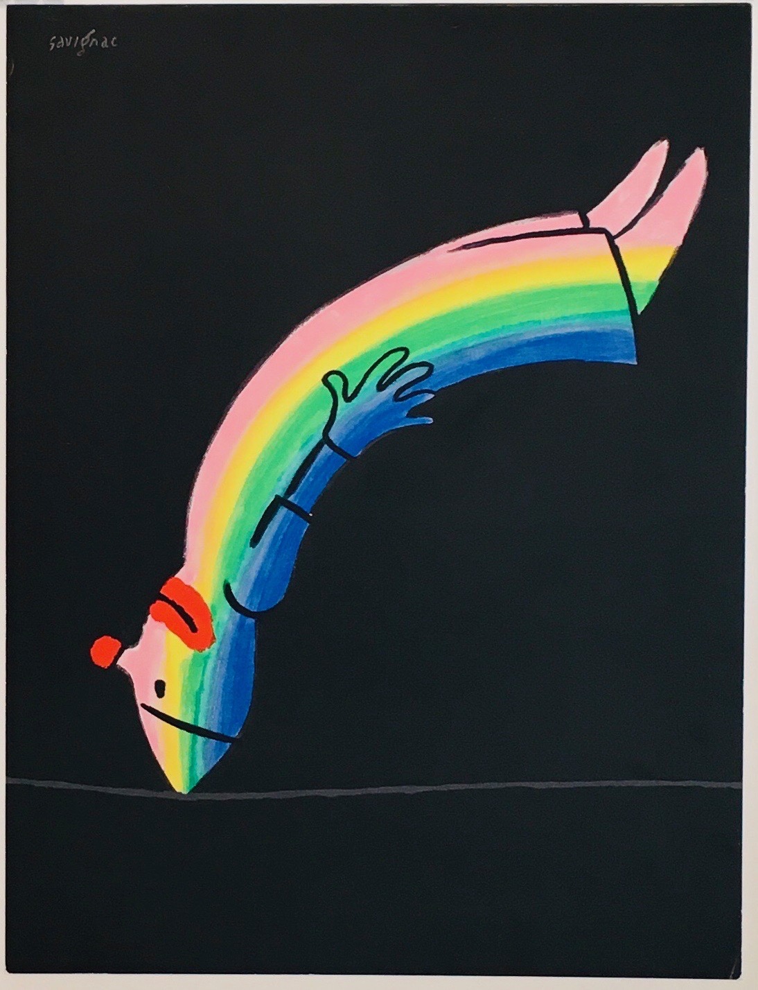 Savignac Rainbow Original Vintage Poster