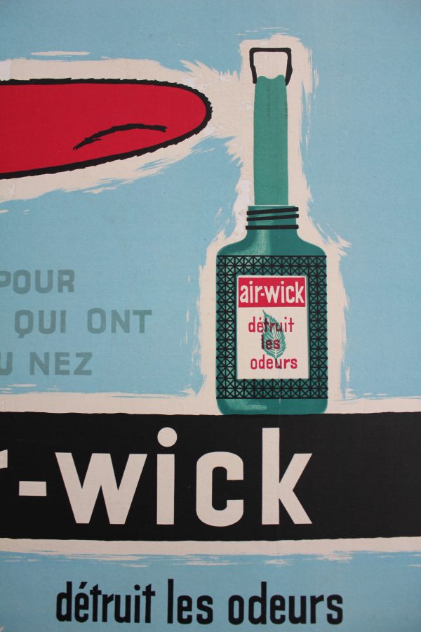 Raymond Savignac Air Wick Detruit Les Odeurs Original Vintage Poster