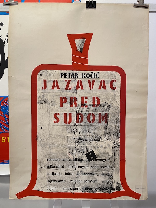 Jazavac Pred Sudom Boris Bucan Original Vintage Poster