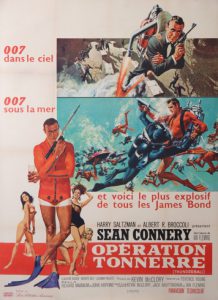 JAMES BOND original vintage poster operation tonnerre