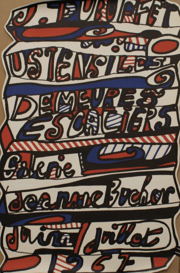 Jean Dubuffet Galerie Jeanne Bucher Original Vintage Poster