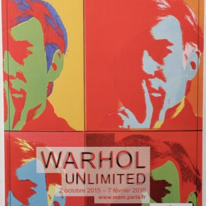 Warhol Unlimited Paris Exhibition 2016 Original Vintage Poster