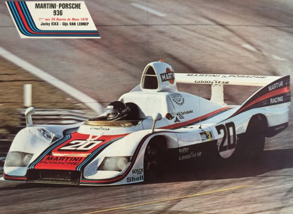 Martini-Porsche Jacky Ickx 1976 Original Vintage Poster