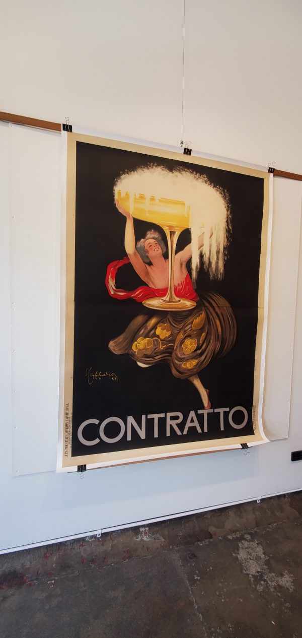Contratto Cappiello Oversize Original Vintage Poster