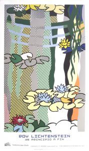 Roy Lichtenstein Water Lilies with Japanese Bridge POSTER