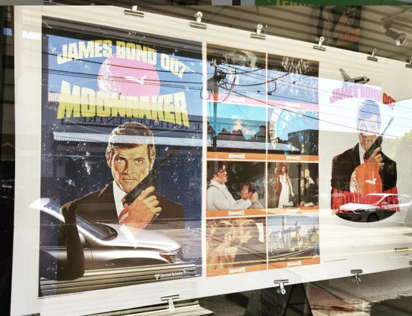 Original Vintage Poster for Moonraker James Bond Film with Roger Moore