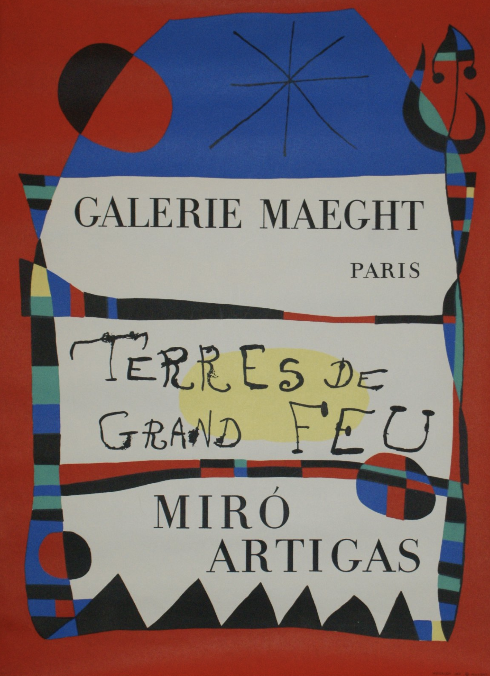 Miro Artigas Galerie Maeght Paris Original Vintage Poster