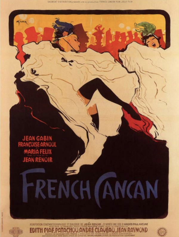 French Cancan Original Vintage Poster