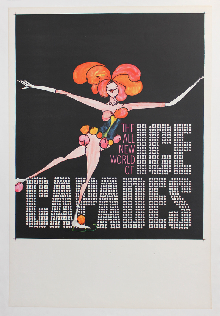 Ice Capades Theatrical Ice Skating Poster Original Vintage Poster