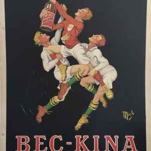 Bec Kina 1910 Original Vintage Poster