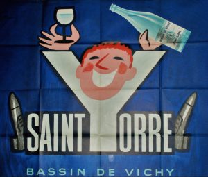 St Yorre Bassin Sin De Vichy Original Vintage Poster
