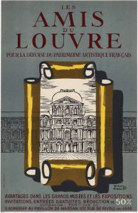Les Amis du Louvre by Paul Colin Original Vintage Poster